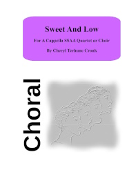 Cover 'Sweet And Low'